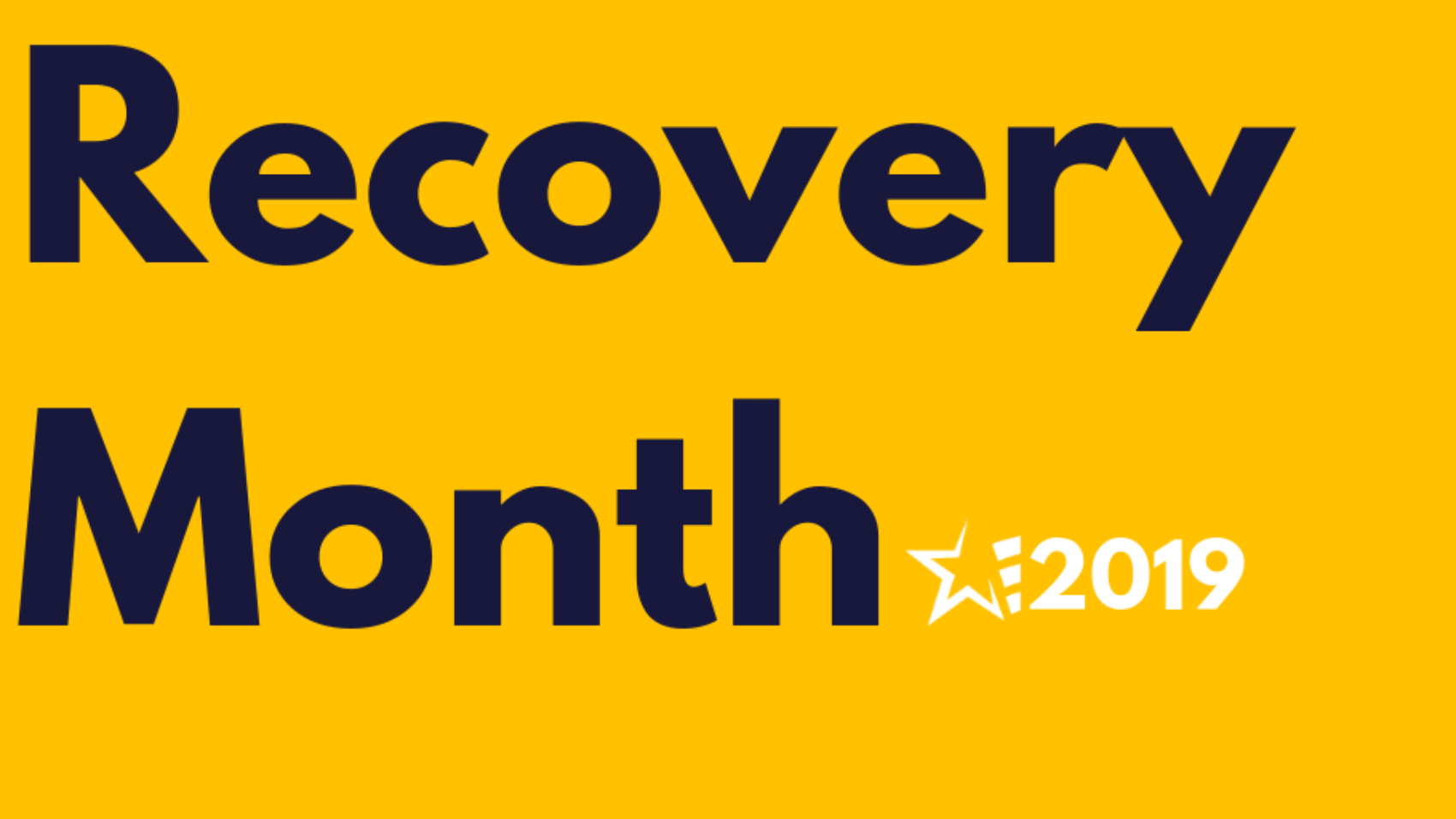 recovery month 2019 yellow twitter