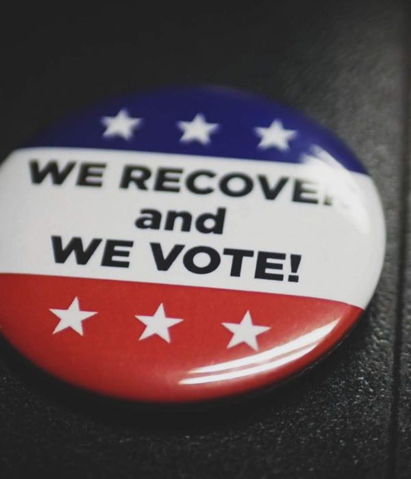 we recovery and we vote button